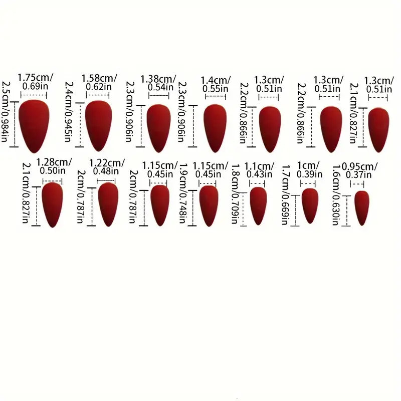 30 & 24- Piece Nude Almond Shaped Press-On Nails – Medium Length with Glossy Cat Eye Finish