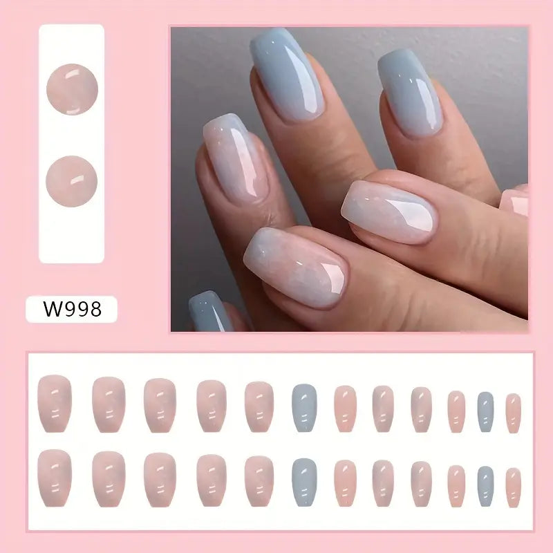 yellotee-ballet-pink-blue-marble-press-on-nails-short