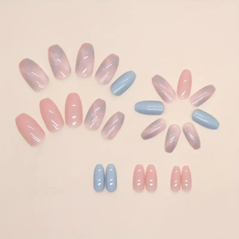yellotee-ballet-pink-blue-marble-press-on-nails-short