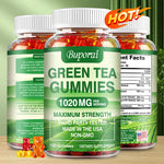 Green tea gummies for metabolism and fat burning support, YelloTee