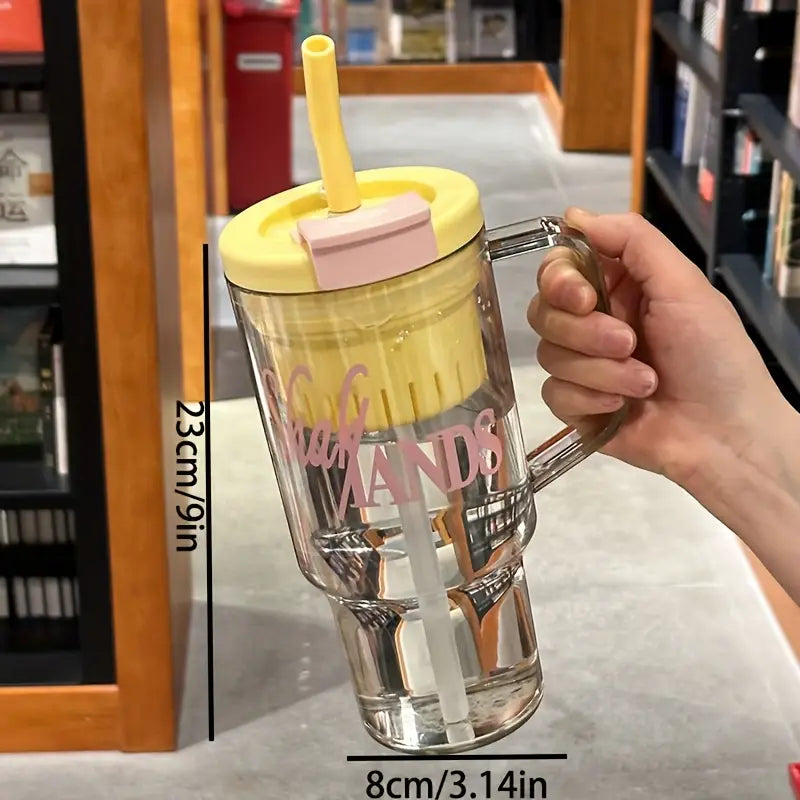 1200ml Large Water Bottle with Straw – Leak-Proof & Durable Travel Hydration Bottle