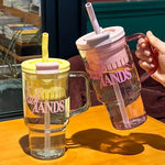 1200ml Large Water Bottle with Straw – Leak-Proof & Durable Travel Hydration Bottle