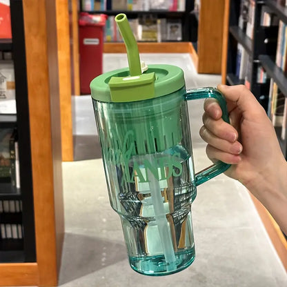 1200ml Large Water Bottle with Straw – Leak-Proof & Durable Travel Hydration Bottle