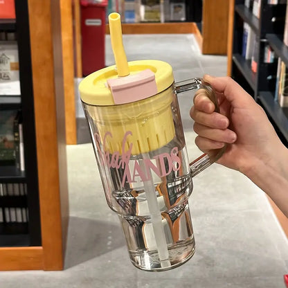 1200ml Large Water Bottle with Straw – Leak-Proof & Durable Travel Hydration Bottle