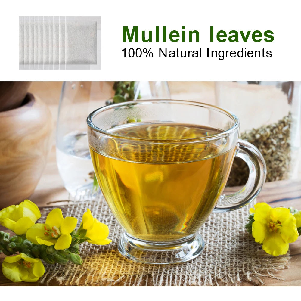 Mullein Leaf Tea – Lung Cleanse, Immune Support & Respiratory Health | 100% Natural & Caffeine-Free