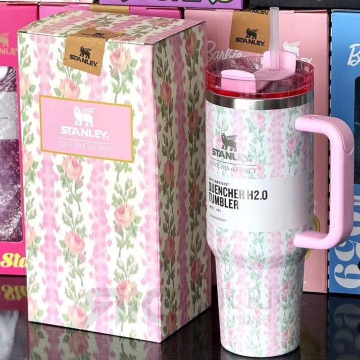 40oz Floral Stainless Steel Tumbler-with Gift Box