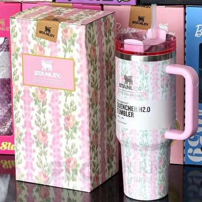 40oz Floral Stainless Steel Tumbler-with Gift Box
