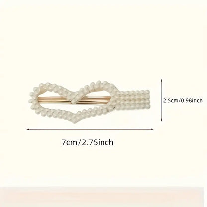 48pcs Cute Hair Clip Set – Elegant Pearl Barrettes for Daily Wear