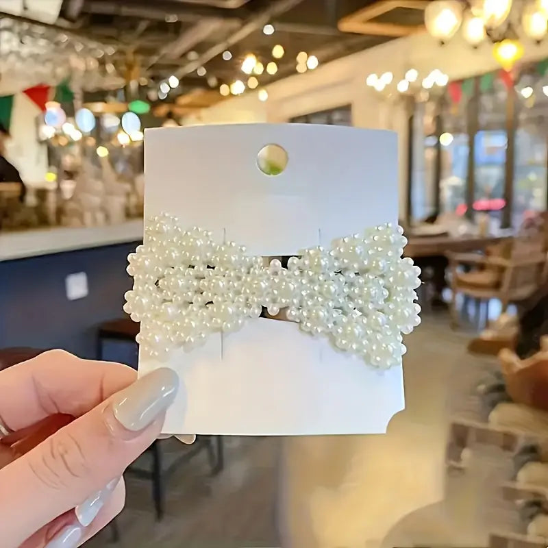 48pcs Cute Hair Clip Set – Elegant Pearl Barrettes for Daily Wear
