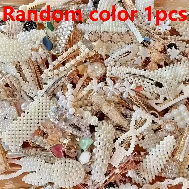 48pcs Cute Hair Clip Set – Elegant Pearl Barrettes for Daily Wear