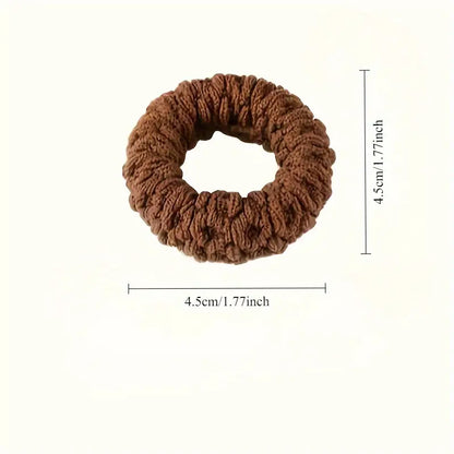 5pcs Thick Elastic Hairband Set – Soft Ponytail Ties for Women