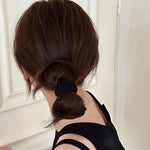 5pcs Thick Elastic Hairband Set – Soft Ponytail Ties for Women