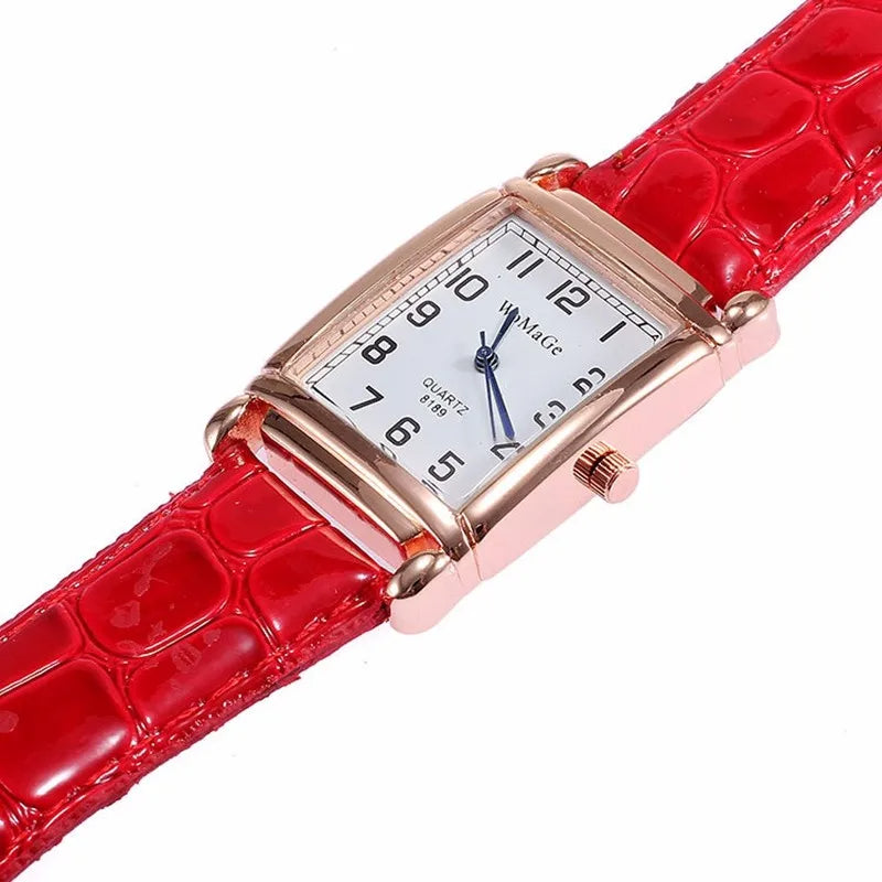 New Square Rose Gold Wrist Watches for Women