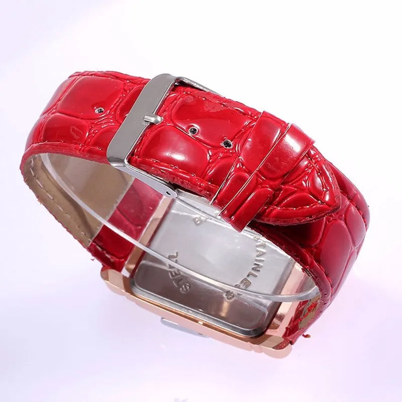 New Square Rose Gold Wrist Watches for Women