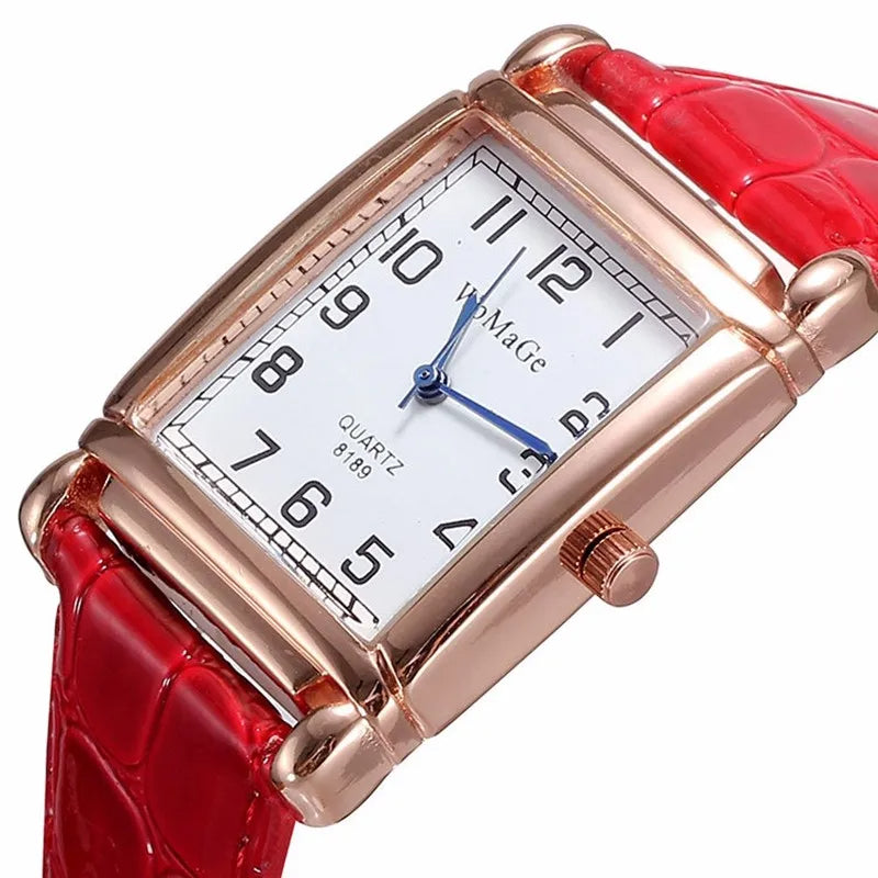 New Square Rose Gold Wrist Watches for Women