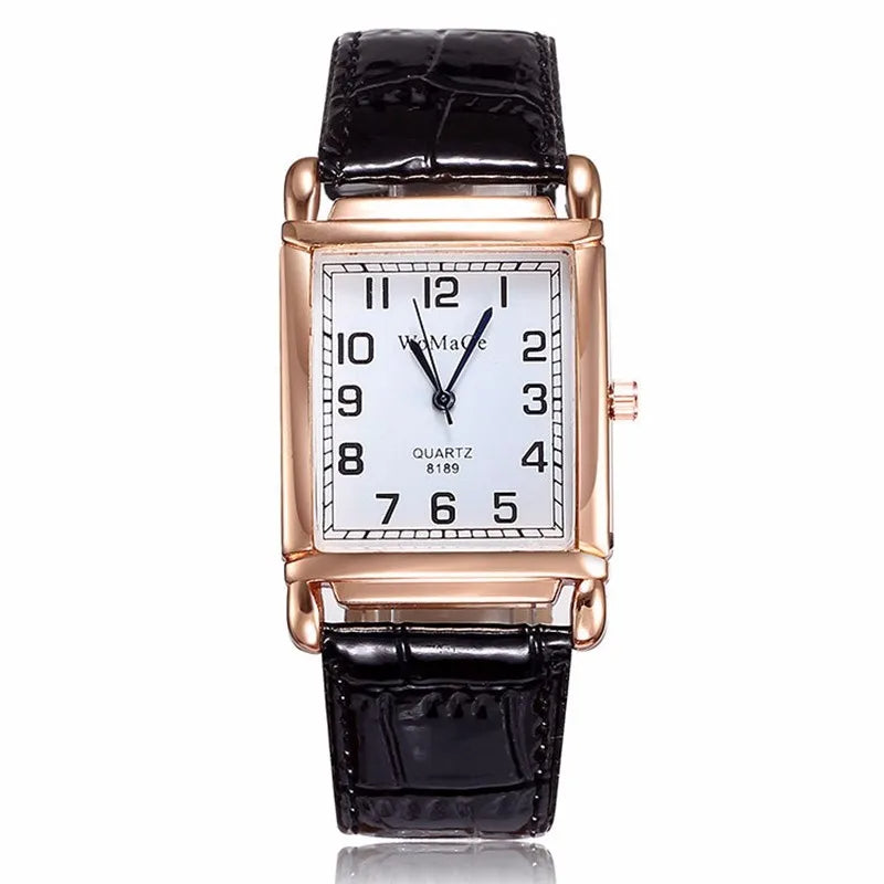 New Square Rose Gold Wrist Watches for Women