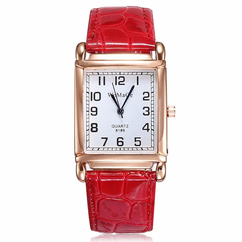 New Square Rose Gold Wrist Watches for Women
