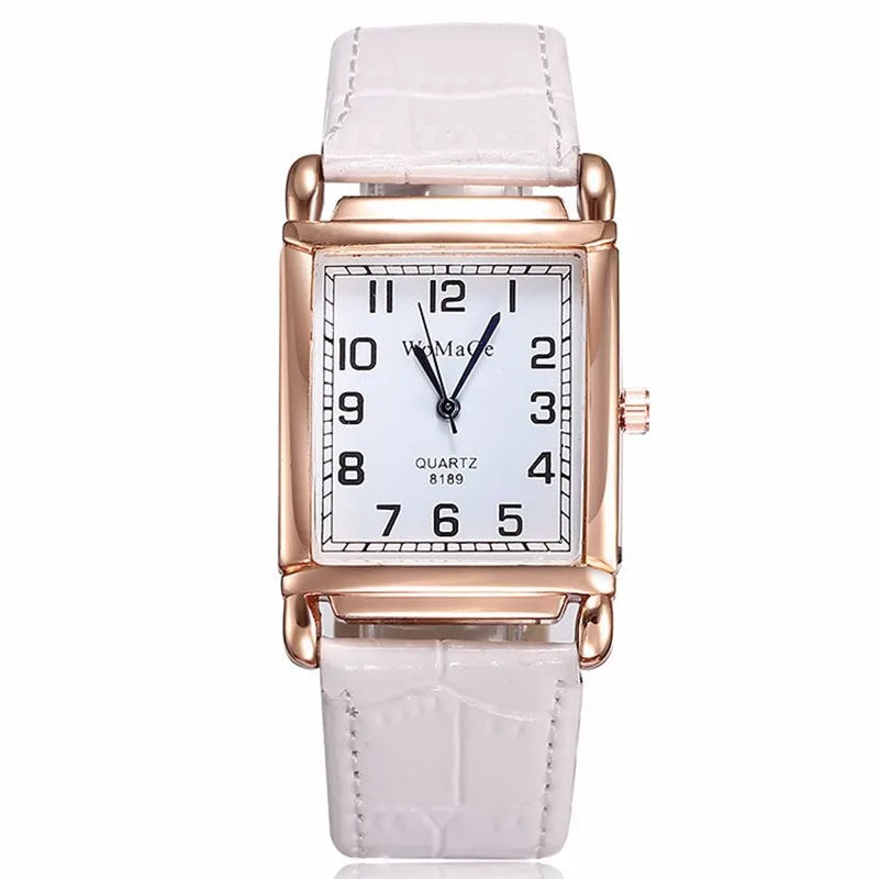 New Square Rose Gold Wrist Watches for Women
