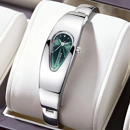 PINTIME Y2K Retro Quartz Watch – Water Drop Design Unisex Wristwatch