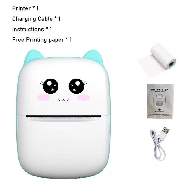 Portable Mini Cat Print Thermal Printer