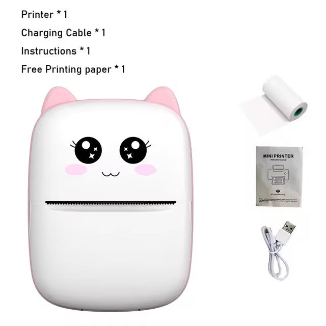 Portable Mini Cat Print Thermal Printer