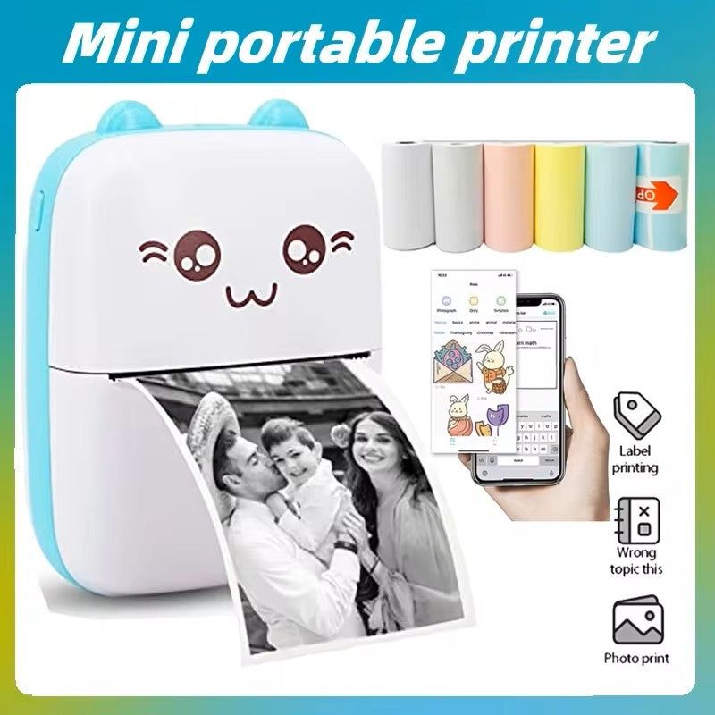 Portable Mini Cat Print Thermal Printer