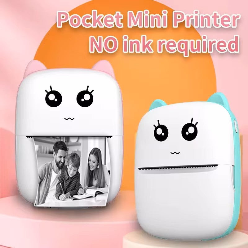 Portable Mini Cat Print Thermal Printer