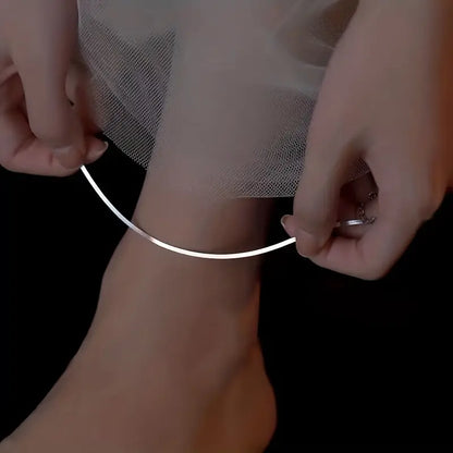 Simple Snake Bone Anklet