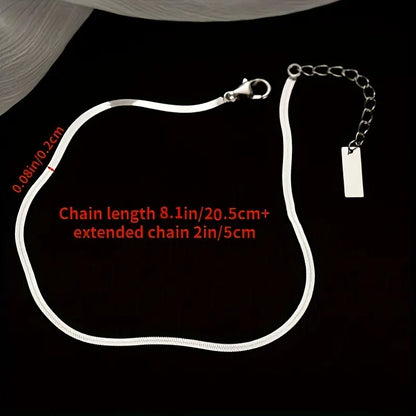 Simple Snake Bone Anklet
