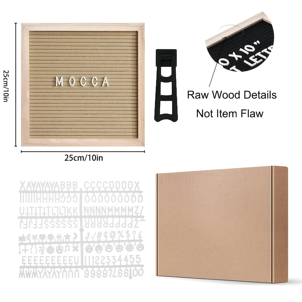 Vintage Brown Felt Letterboard – DIY Message Board