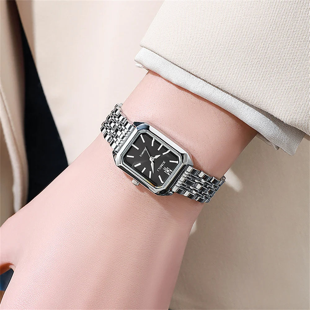 Luxury Ladies' Gold-Plated Quartz Watch