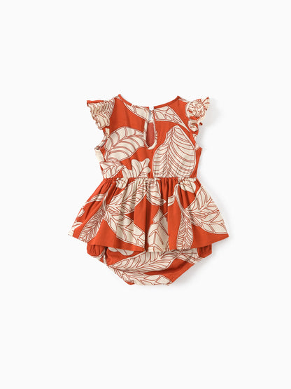 Coral Breeze Family Matching Set (Red)
