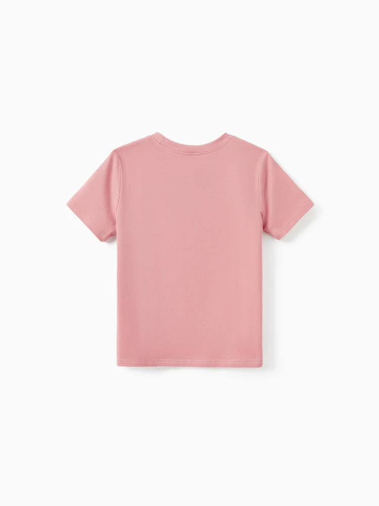 Blue Tee & Pink Floral Family Set