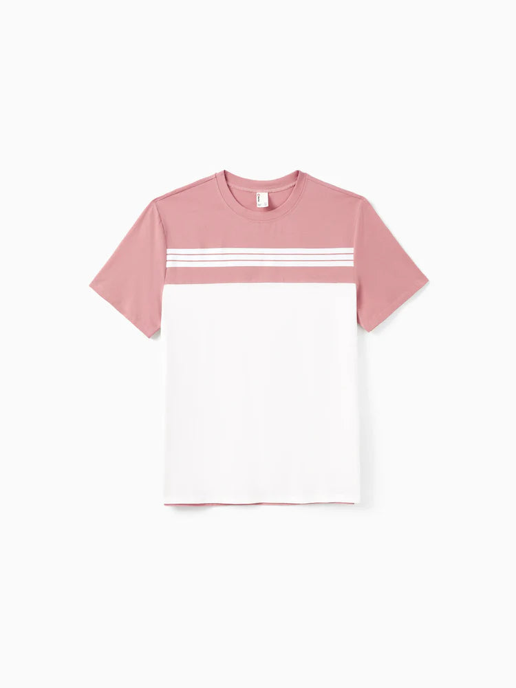 Blue Tee & Pink Floral Family Set