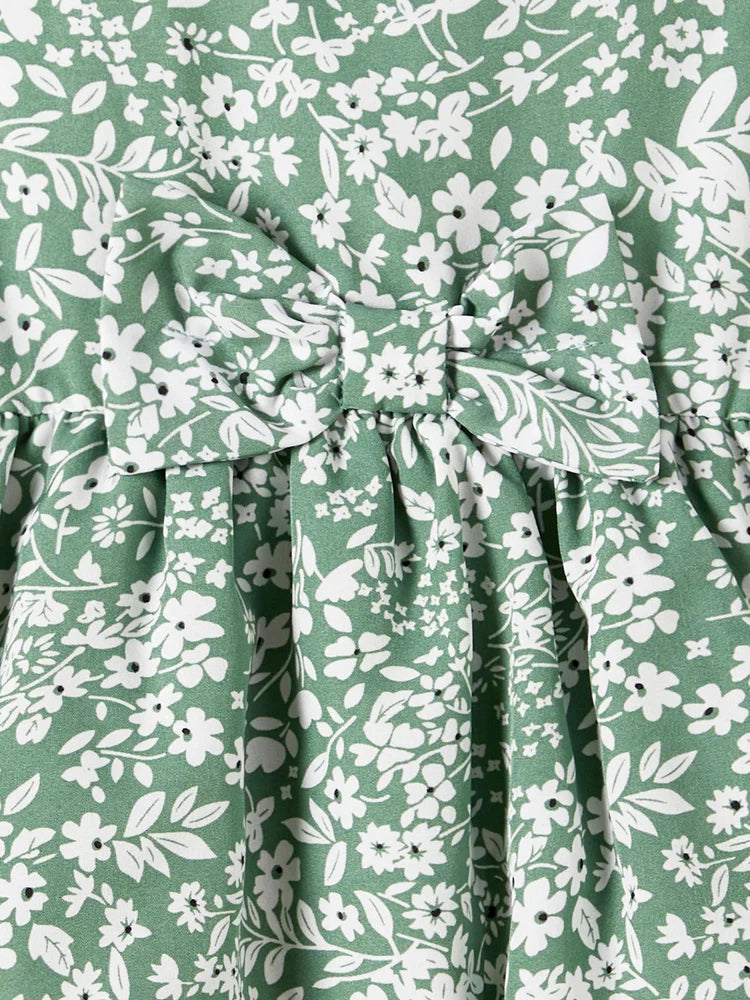 Blue Tee & Pink Floral Family Set