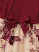 Burgundy Butterfly Family Set