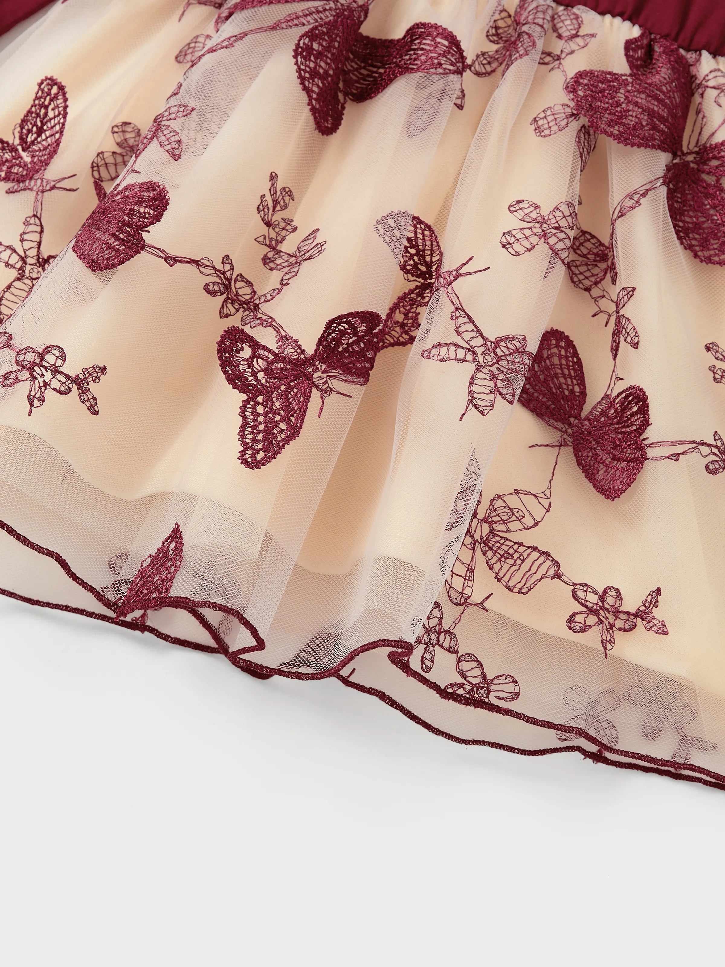 Burgundy Butterfly Family Set