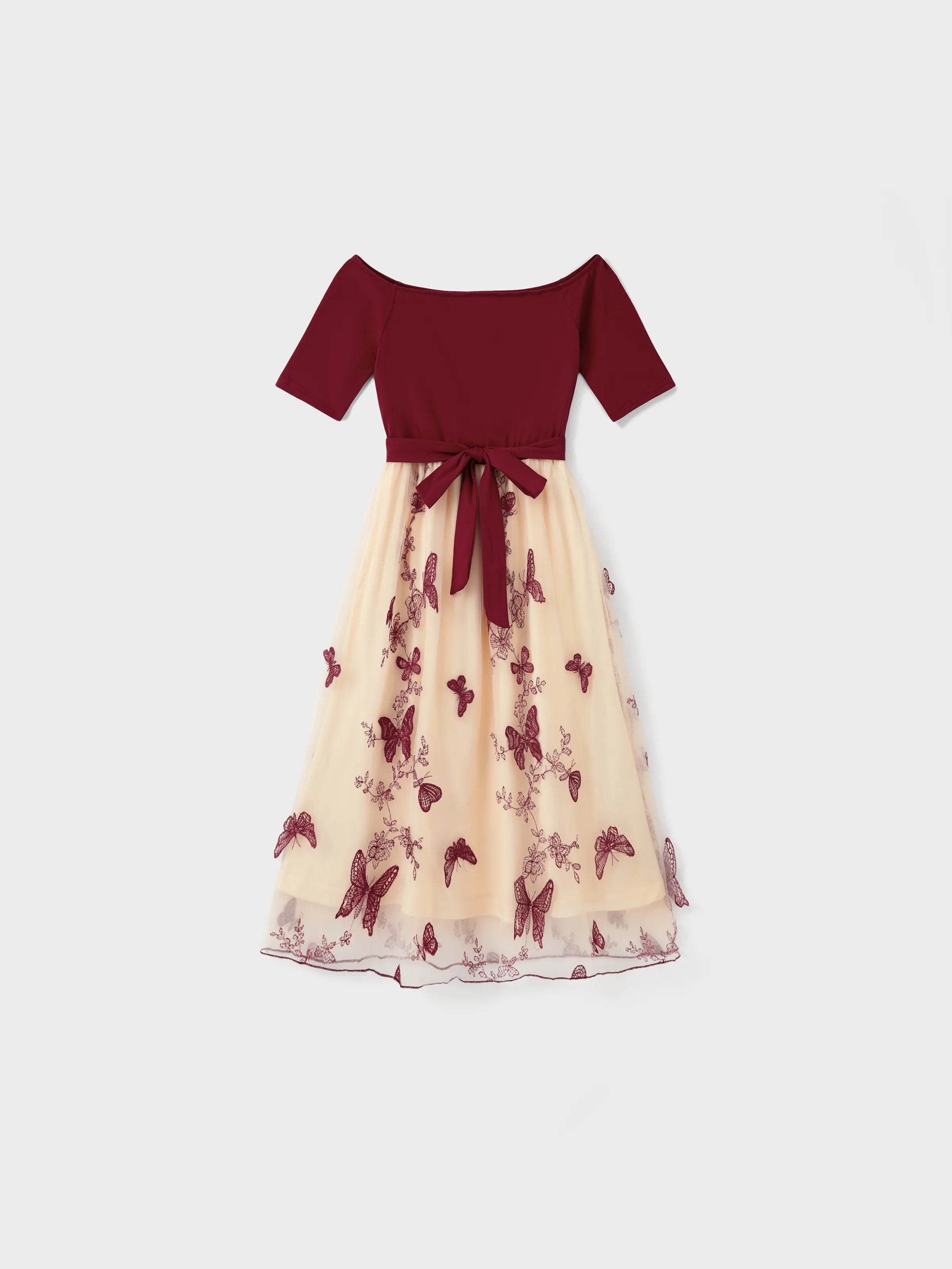Burgundy Butterfly Family Set