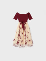 Burgundy Butterfly Family Set