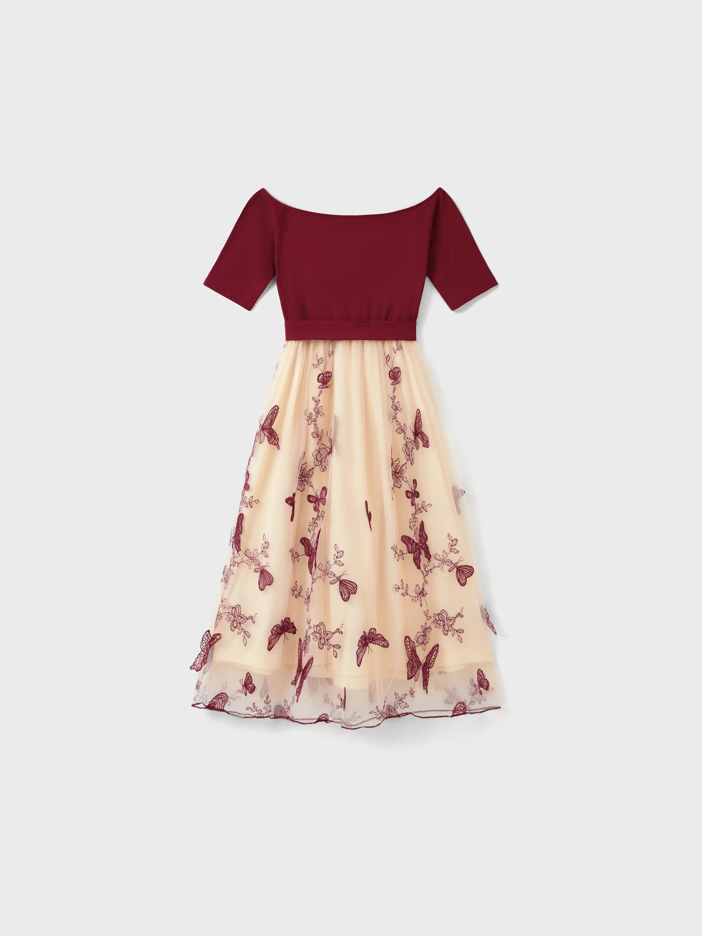 Burgundy Butterfly Family Set