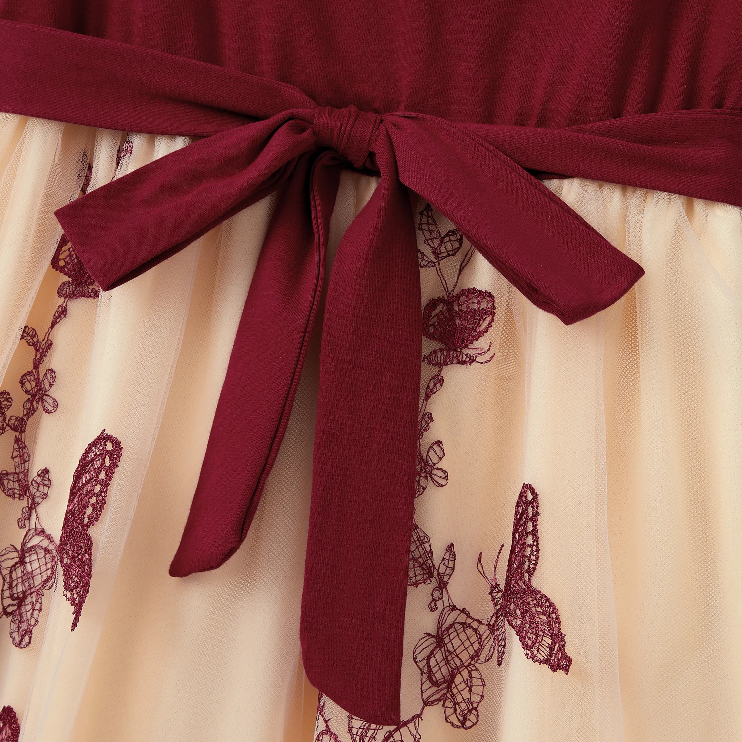 Burgundy Butterfly Family Set