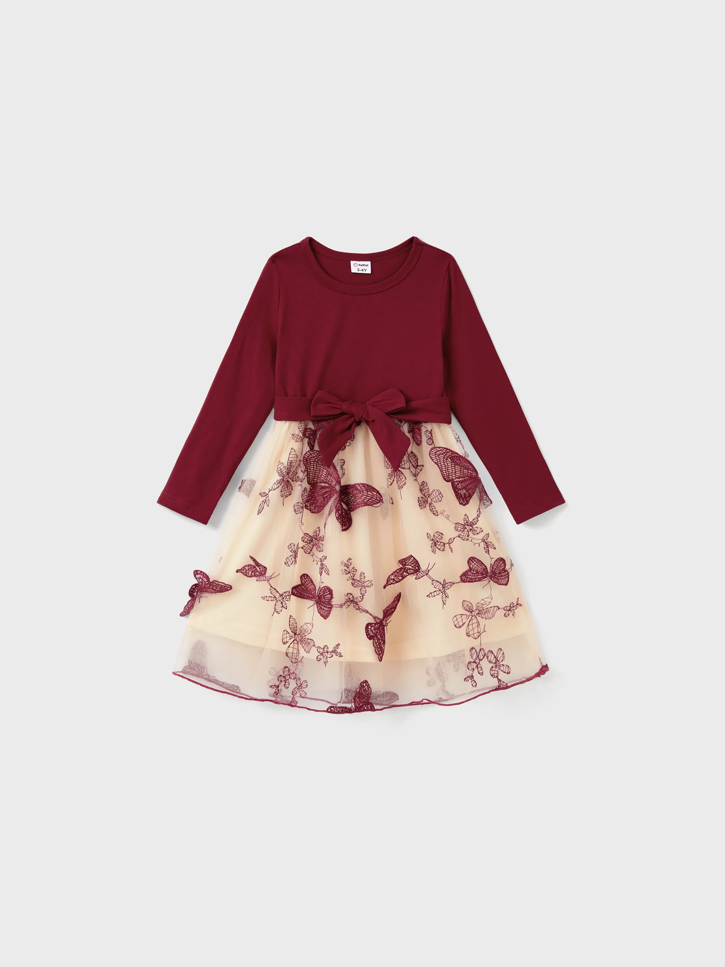 Burgundy Butterfly Family Set