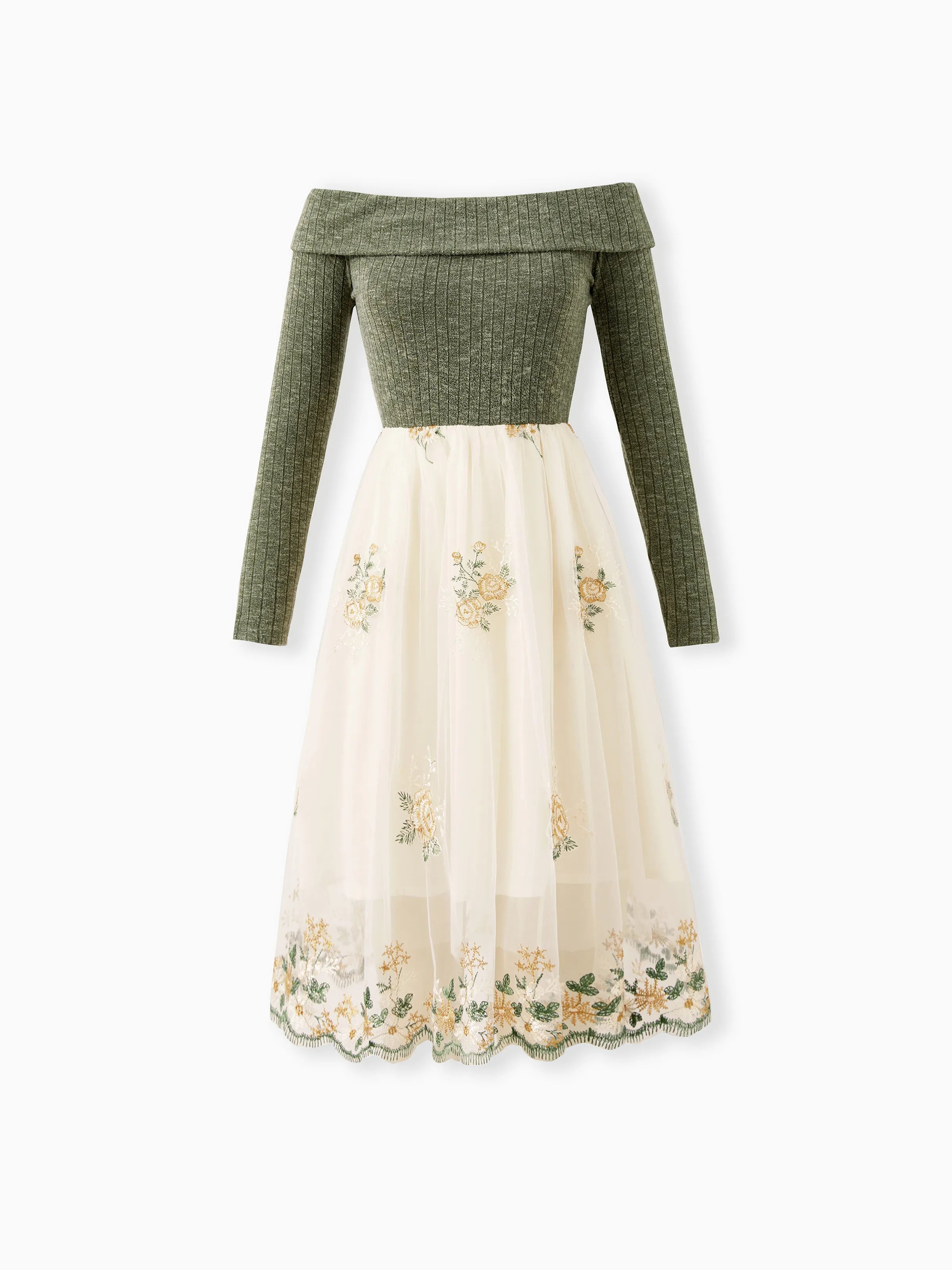 Green Tulle Family Set