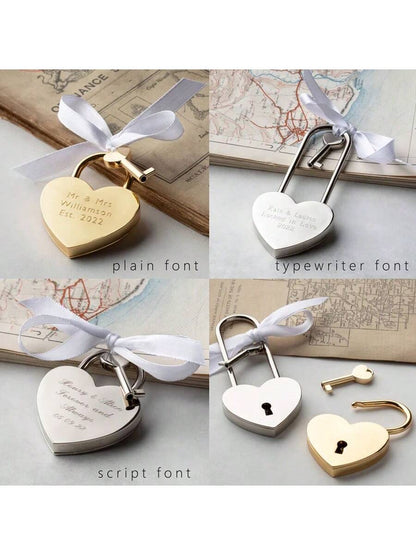 Personalized Heart Love Lock