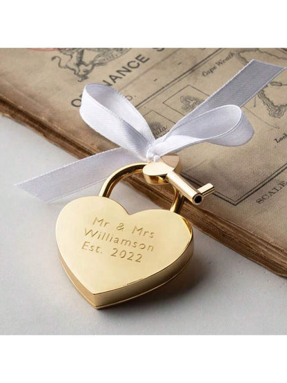 Personalized Heart Love Lock