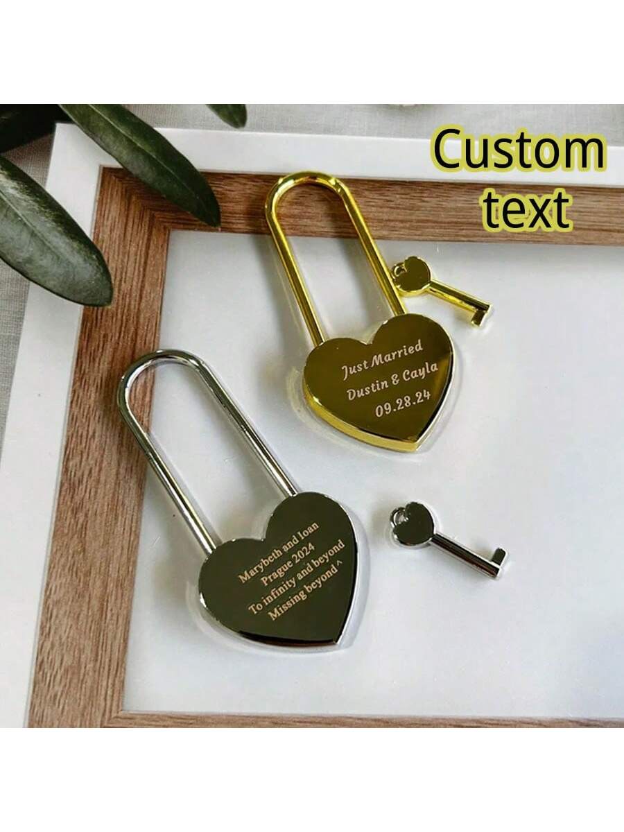 Personalized Heart Love Lock