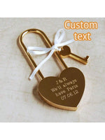 Personalized heart-shaped love lock gift, YelloTee