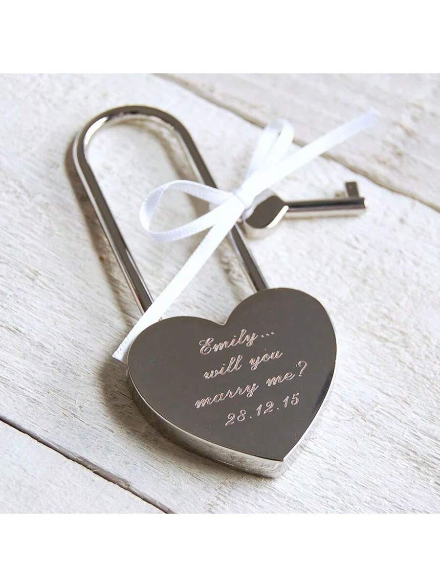 Personalized Heart Love Lock