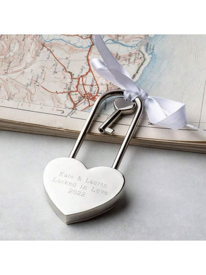 Personalized Heart Love Lock