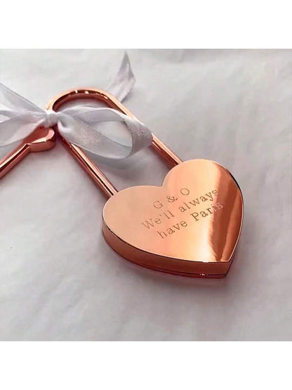 Personalized Heart Love Lock